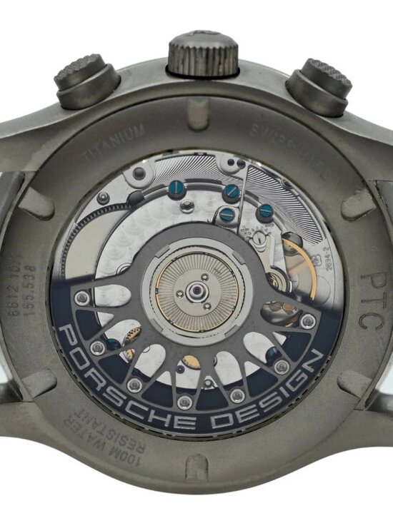 Porsche Design Dashboard 42mm Men\'s Auto Chrono Titanium Watch- Ref: 6612.10/1!